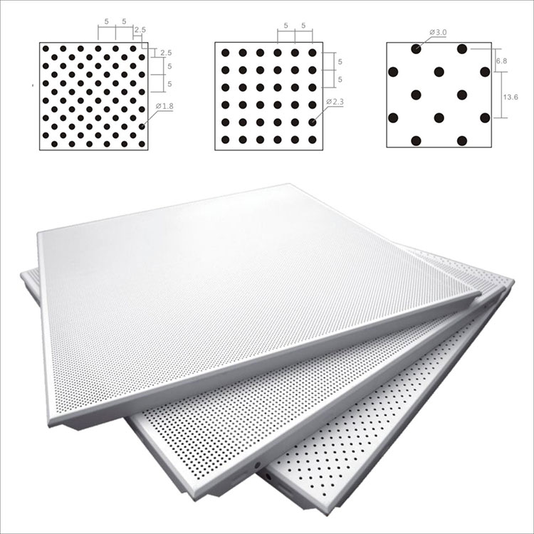 Clip-in na Perforated Aluminum Metal Ceiling